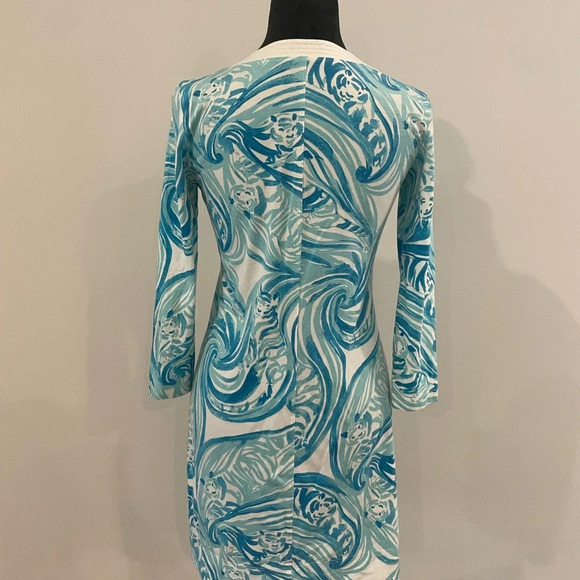 Lilly Pulitzer Marlina Dress Sea Ruffles Size XS Beach Worthy - Picture 6 of 9